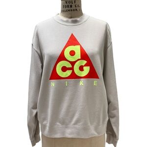 2018 Nike Womens ACG Sweatshirt - Light Bone (creamy beige/grey) - Small